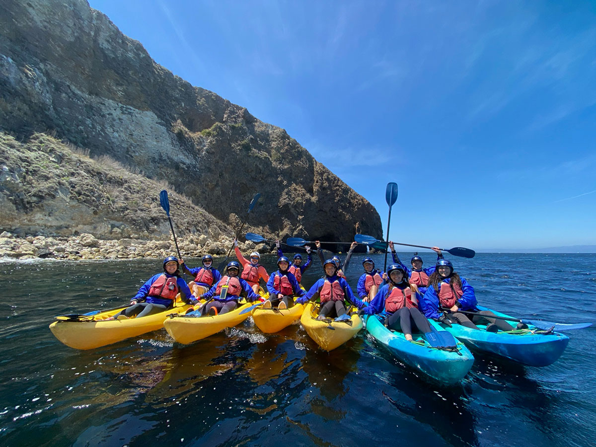 Sea Cave Kayaking for Groups at Scorpion Anchorage