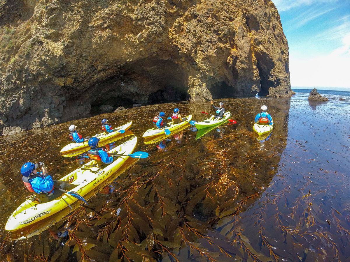 sea cave kayaking santa barbara CA